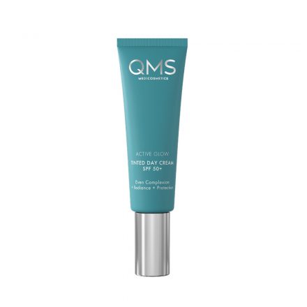 QMS Active Glow Tinted Day Cream SPF 50 színezett fényvédő hidratálókrém